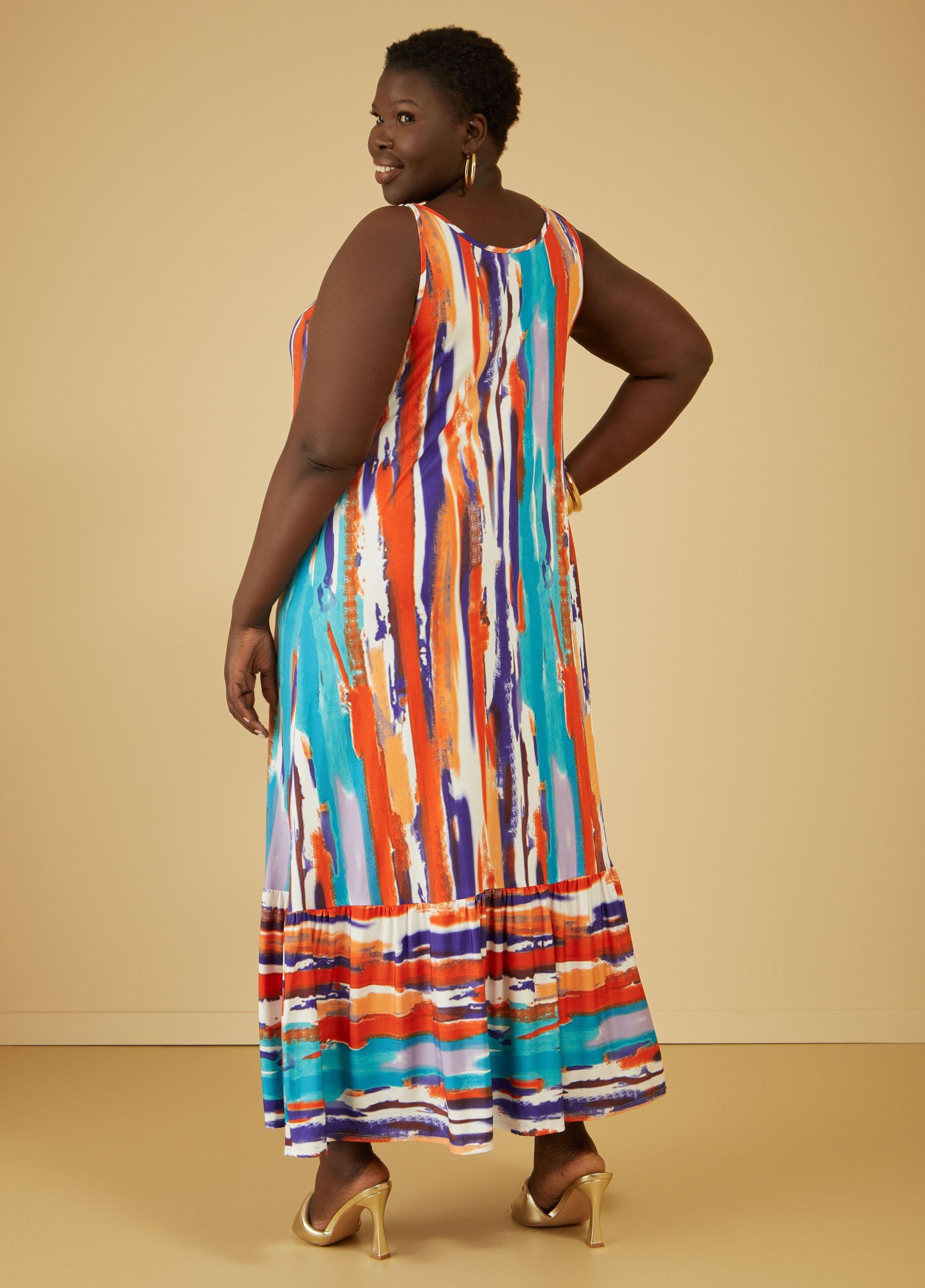 Embellished Brushstroke Maxi Dress Product Image