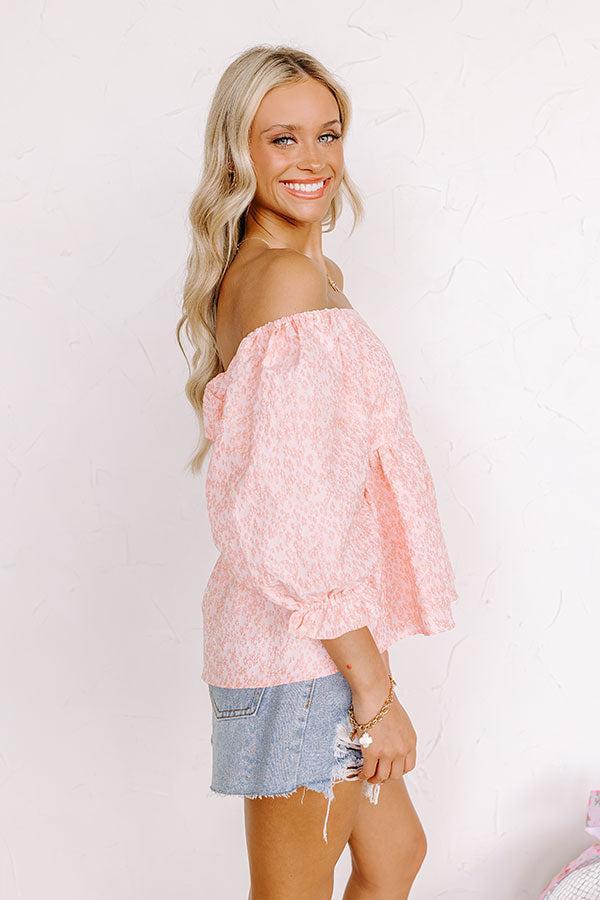 Cute On Repeat Babydoll Top In Pink Product Image