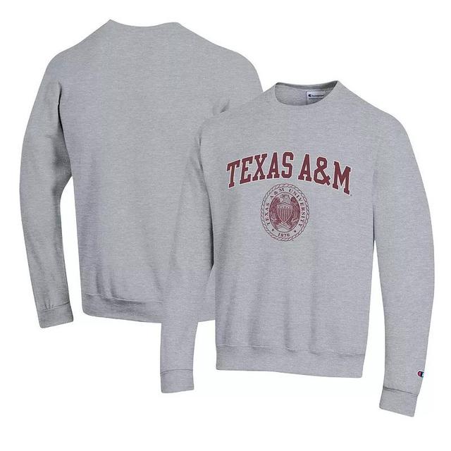 Mens Champion Heather Gray Texas A&M Aggies 12th Man Pullover Sweatshirt Product Image