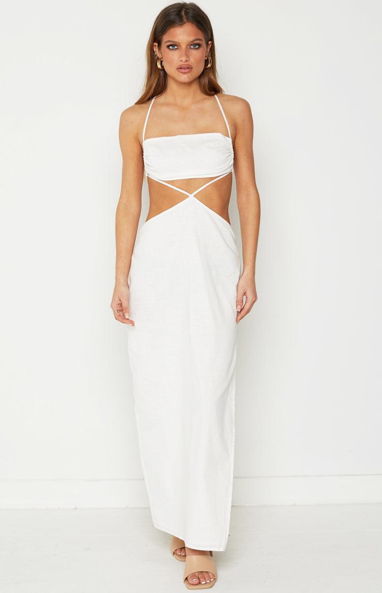 Mimi White Midi Dress Product Image