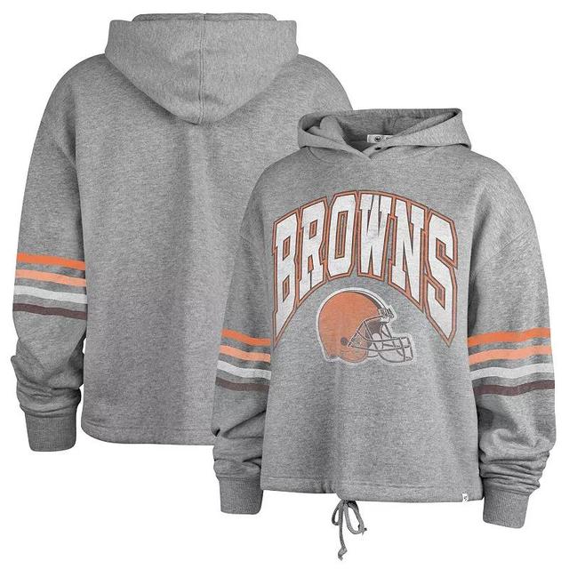 Womens 47 Heather Gray Cleveland Browns Upland Bennett Pullover Hoodie Product Image