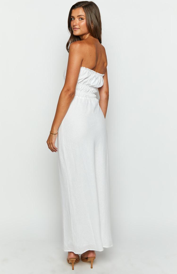 Charlotte White Strapless Maxi Dress Product Image