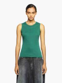 TANK TOP WITH ANCHOR EMBROIDERY in green | JW Anderson US  Product Image