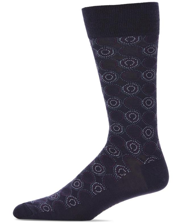 Perry Ellis Portfolio Mens Medallion Print Dress Socks Product Image