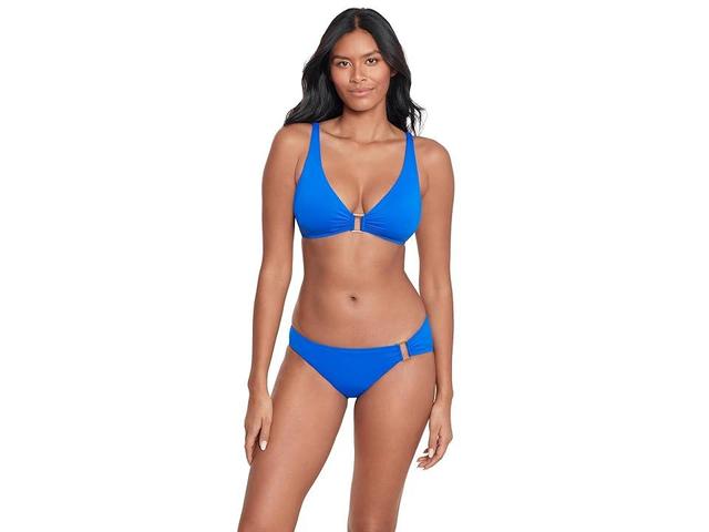 LAUREN Ralph Lauren Beach Club Solids Ring Side Hipster Women's Swimwear Product Image