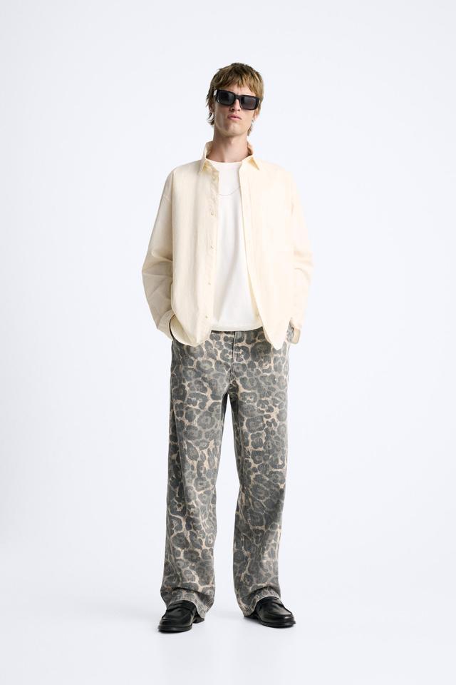 ANIMAL PRINT CARPENTER PANTS Product Image