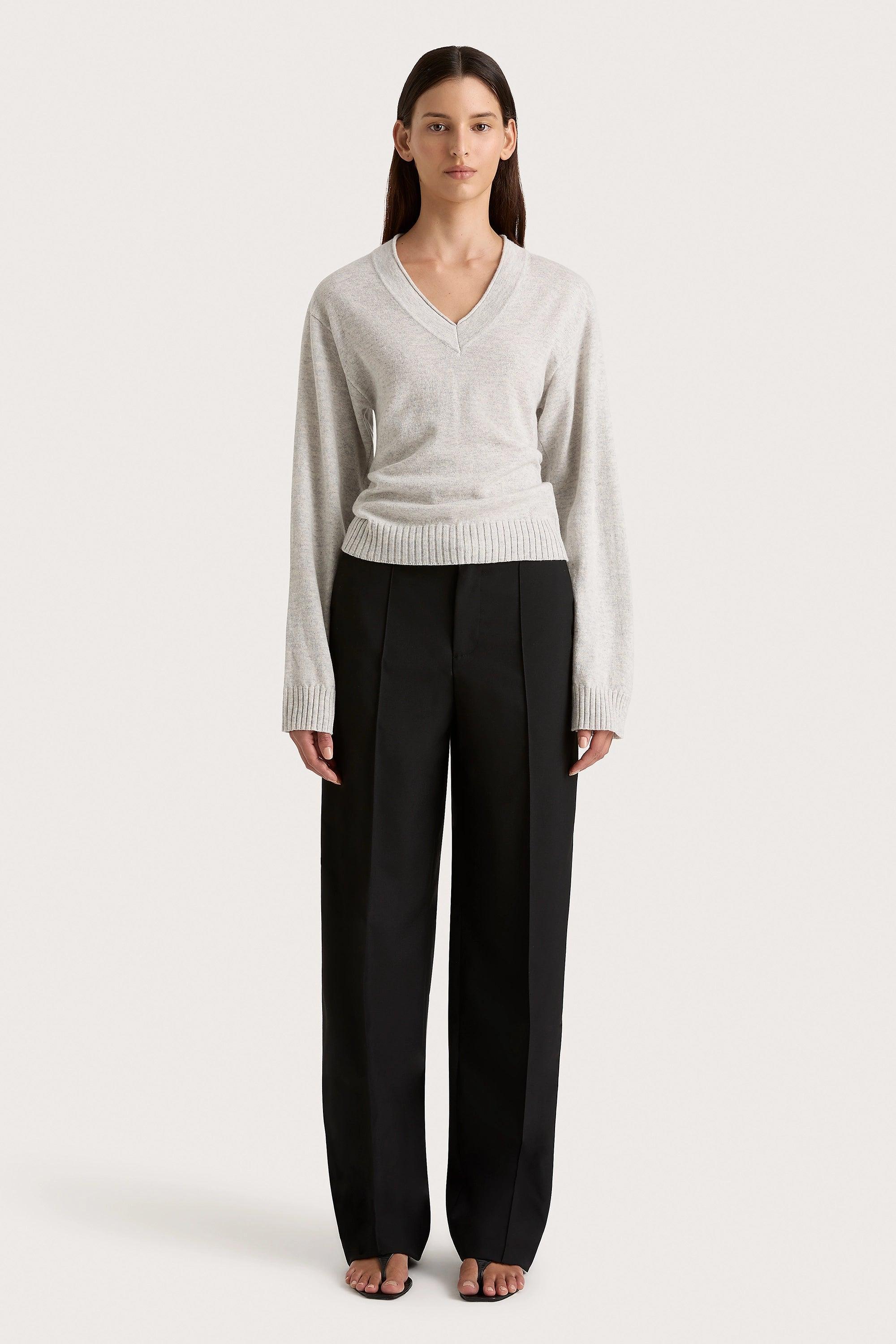 Frederikke Cashmere Sweater Grey Marle product image