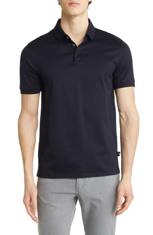 Emporio Armani Solid Cotton Polo Product Image