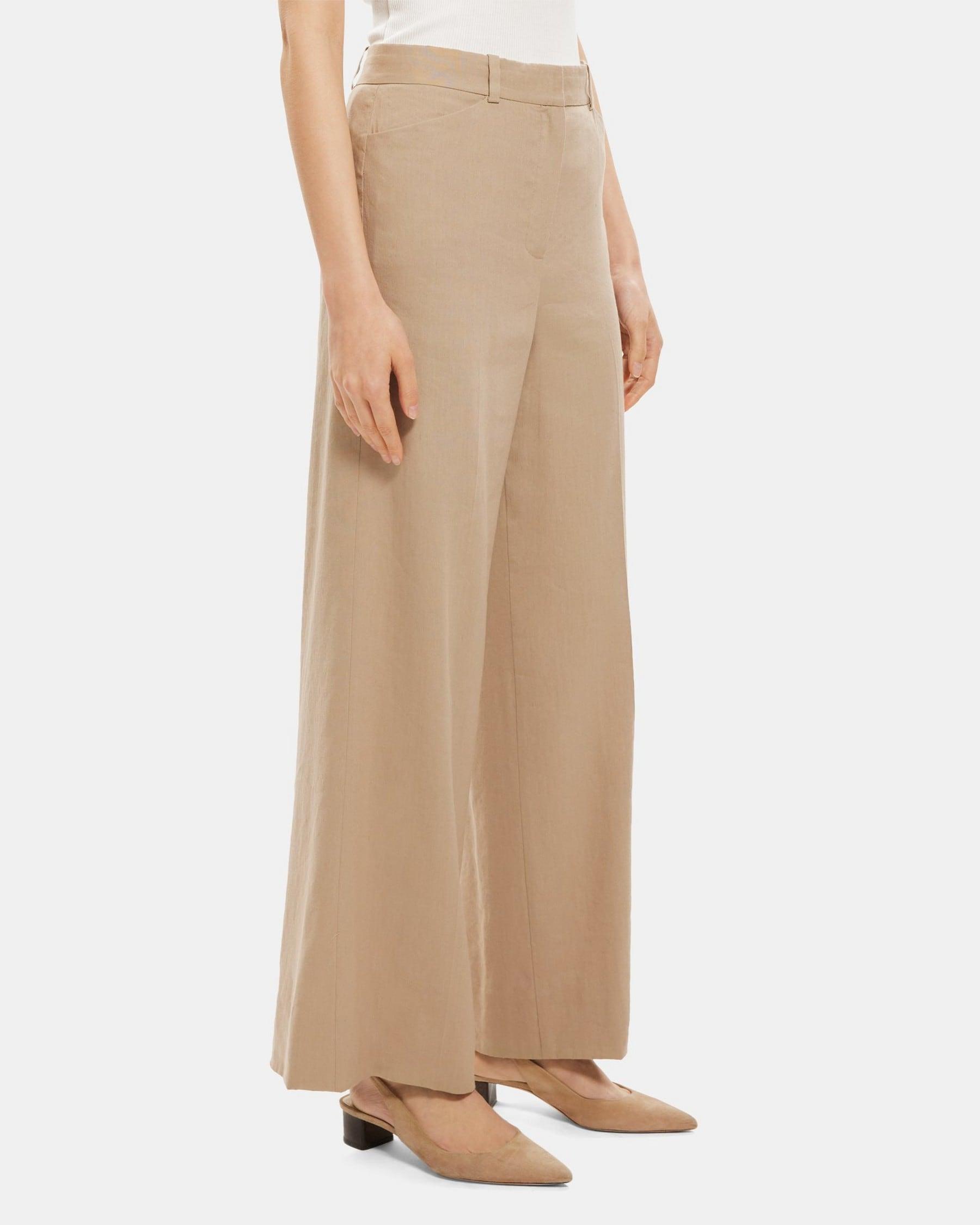 Wide-Leg Pant in Linen-Blend Product Image