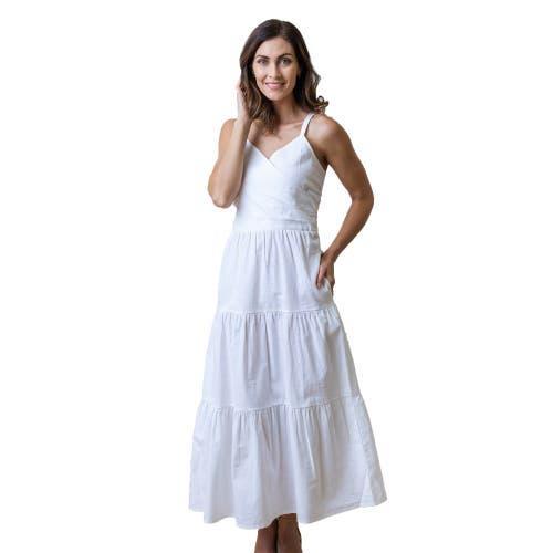 Hope & Henry Womens Tiered Wrap Dress Product Image