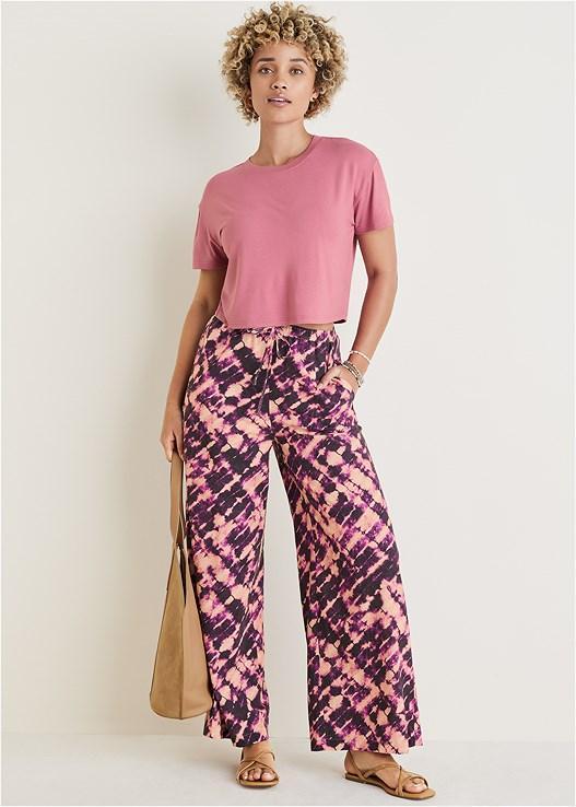 Cotton Linen Wide Leg Pants Product Image