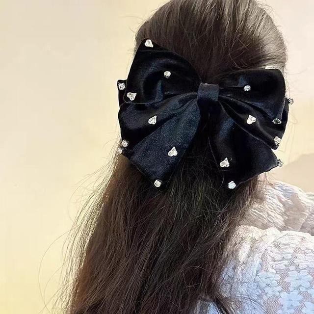 Rhinestone Bowknot Hair Clip Product Image