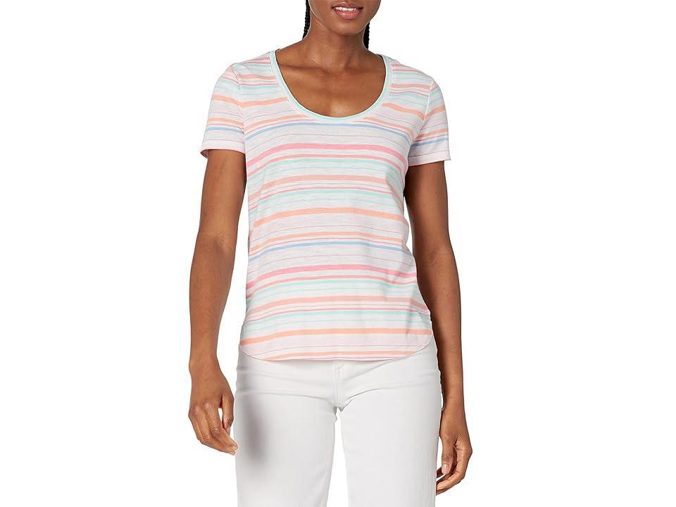 Tommy Bahama Ashby Isles Paloma Paradise Short Sleeve (Peach Bud) Women's Clothing Product Image