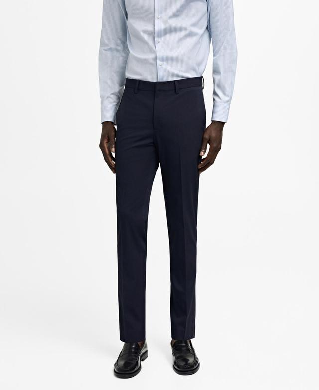 Mango Mens Stretch Fabric Super Slim-Fit Suit Pants Product Image