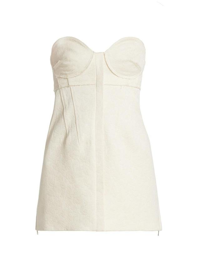 Womens Cotton Wool Jacquard Bustier Product Image