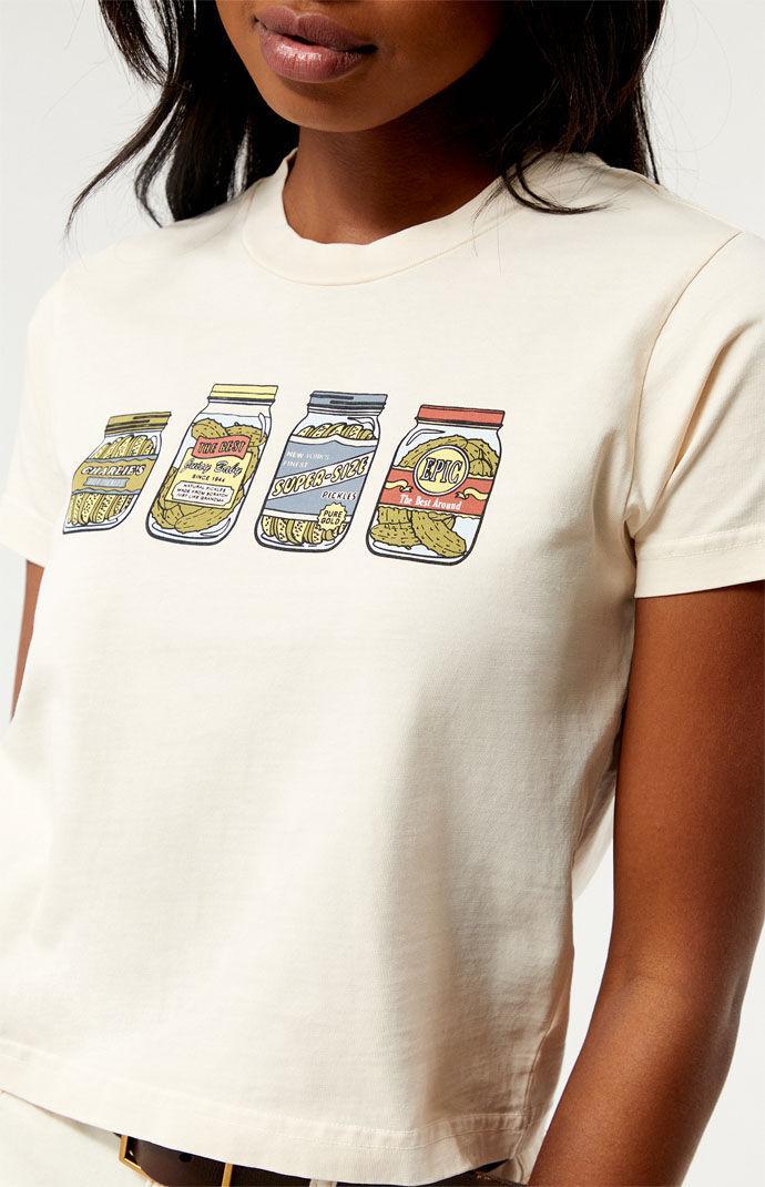 Women's Pickle Jar Variety Cropped T-Shirt Product Image