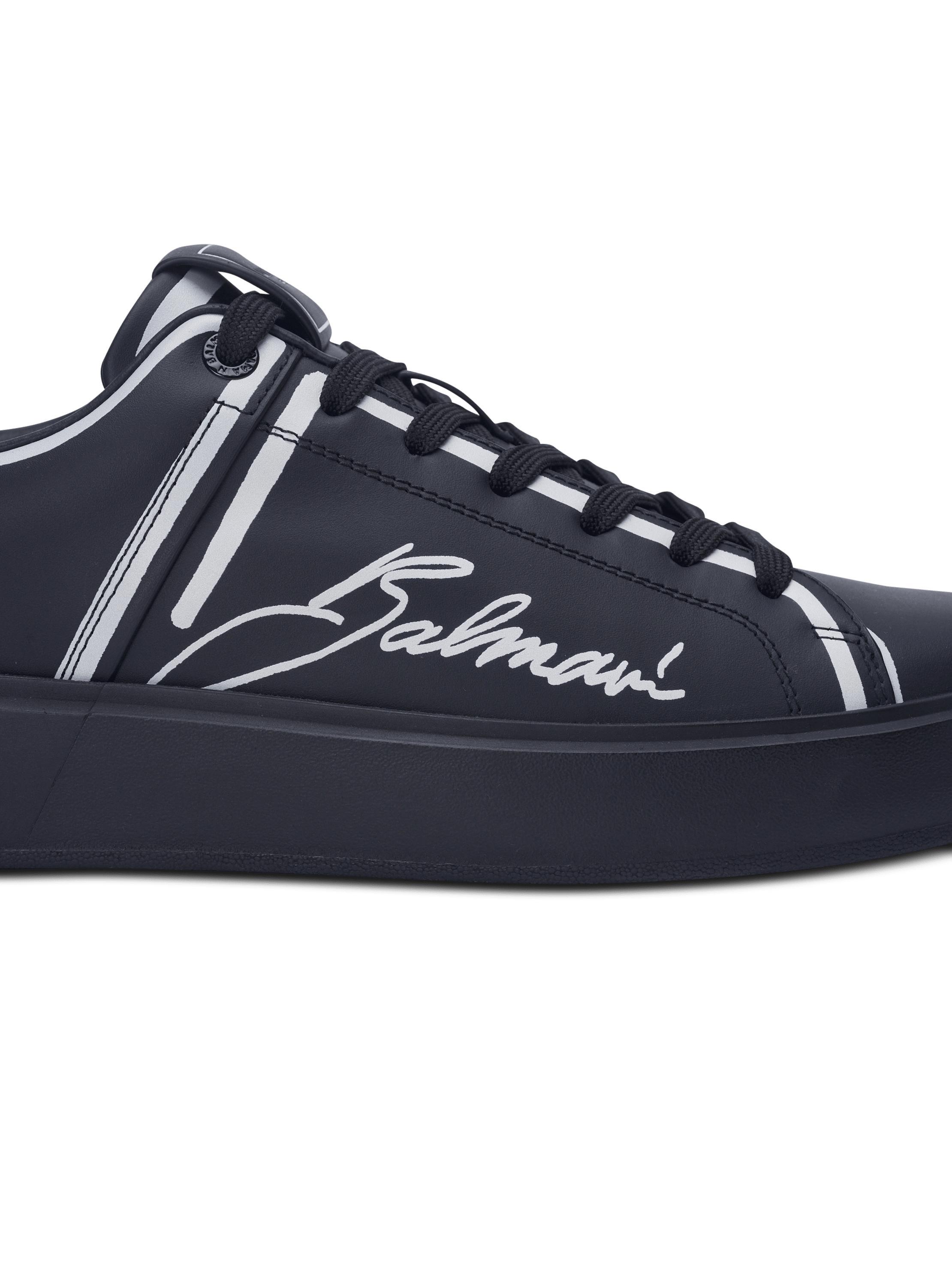 B-Court printed calfskin trainers  Product Image