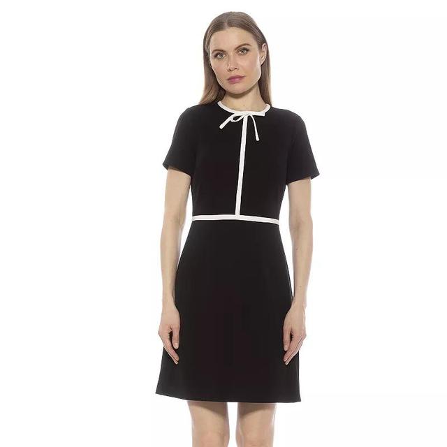 Womens ALEXIA ADMOR Eira Short Sleeve Fit and Flare Dress Product Image