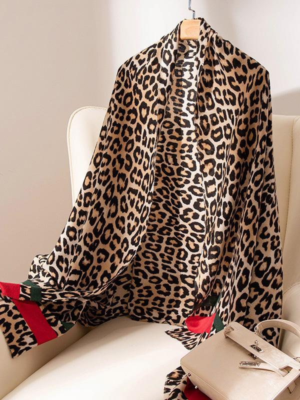 Keep Warm Leopard Shawl&Scarf Product Image