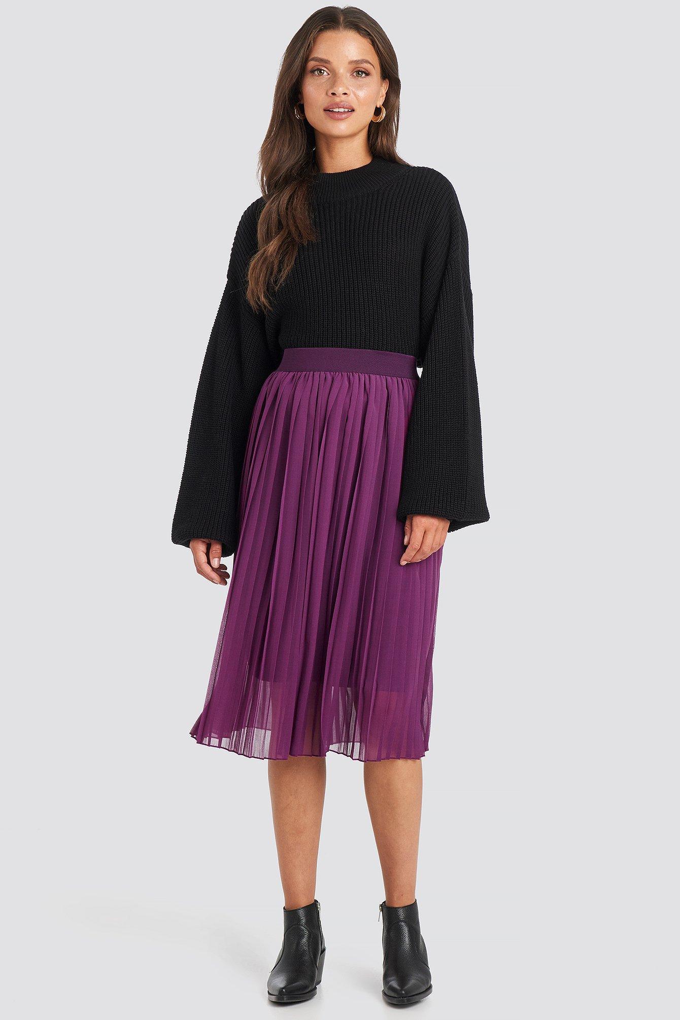 Midi Pleated Skirt Product Image