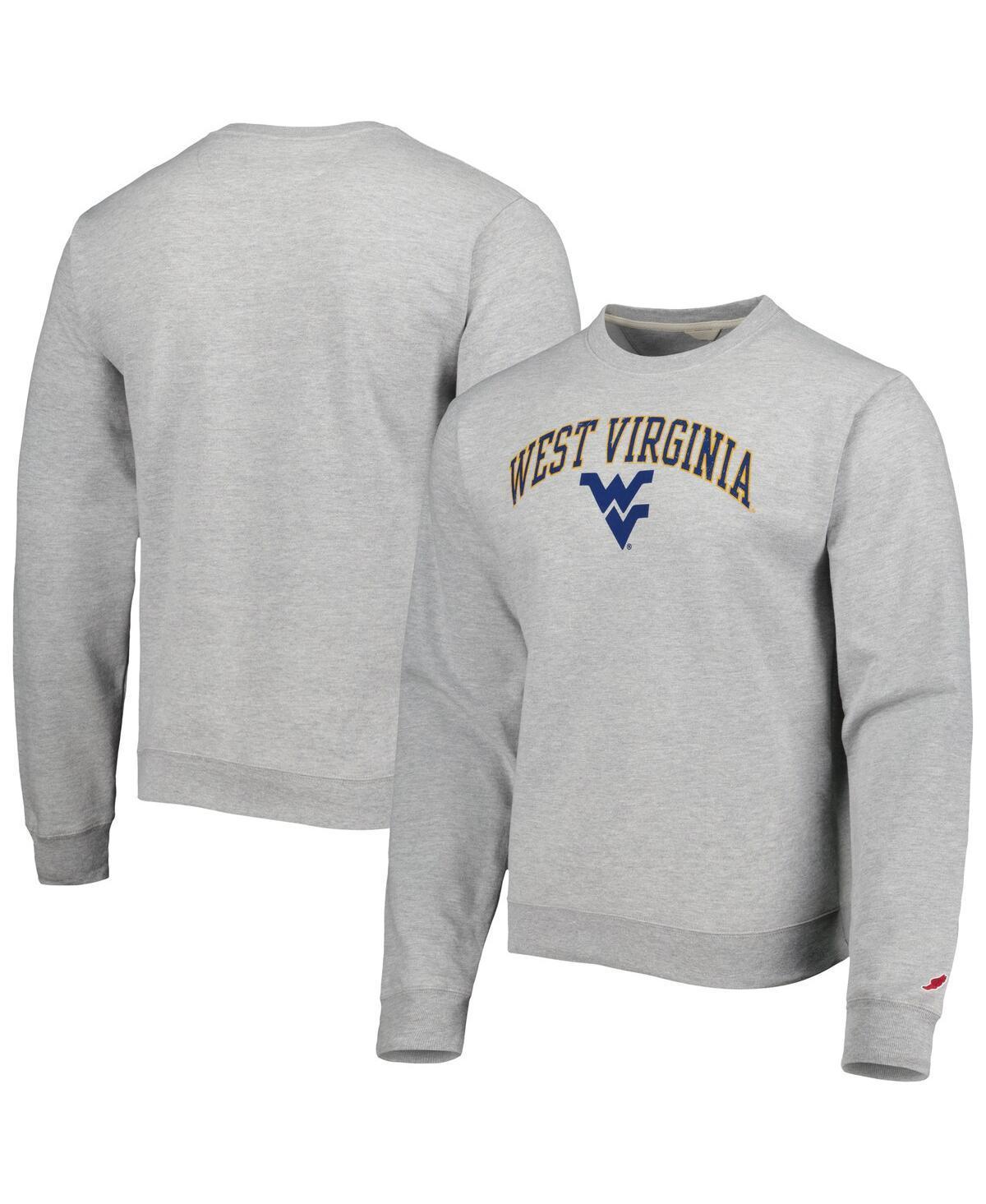 Mens League Collegiate Wear Gray West Virginia Mountaineers 1965 Arch Essential Fleece Pullover Sweatshirt Product Image