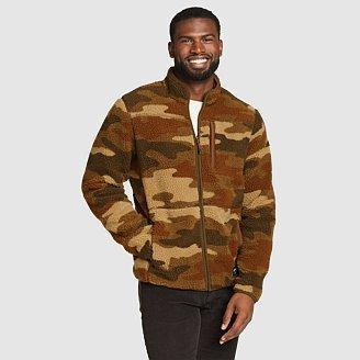 Men's Chilali Faux Shearling Full-Zip Mock Neck - Camo Product Image