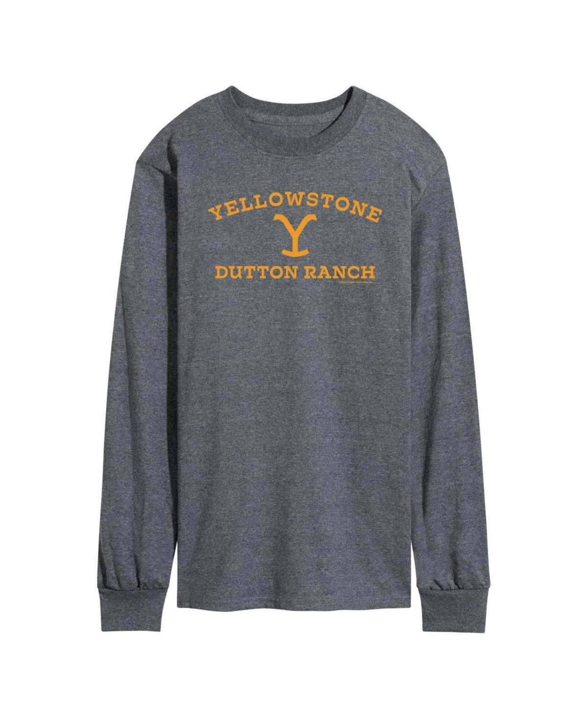 Mens Yellowstone Dutton Ranch Long Sleeve T-shirt Product Image