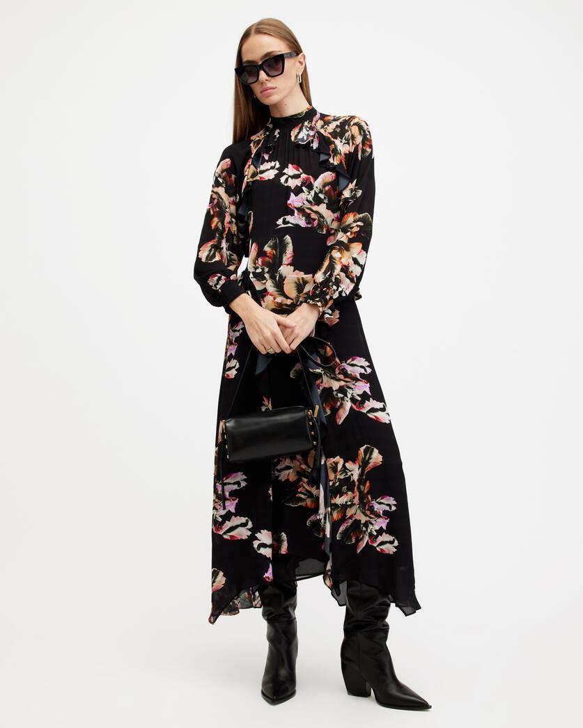 Jessica Floral Print Ruffle Maxi Dress Product Image