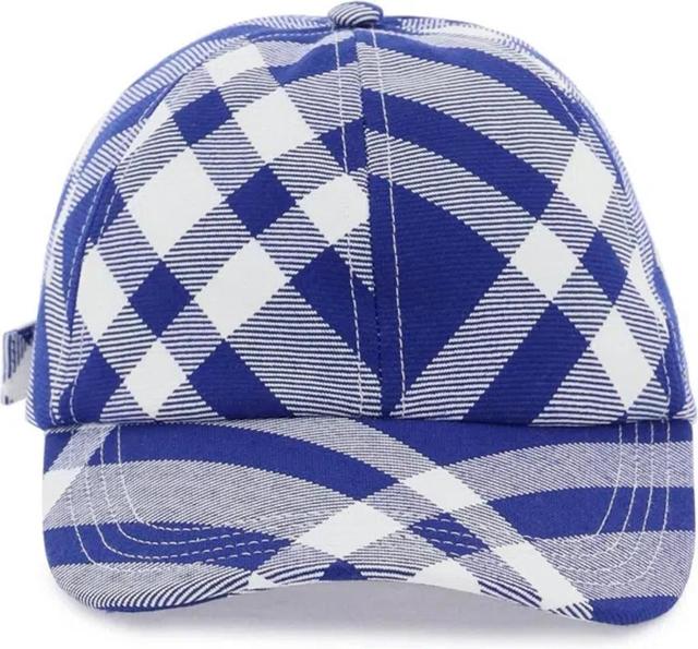 BURBERRY Men's Tartan Baseball Cap In Mixed Colours Product Image