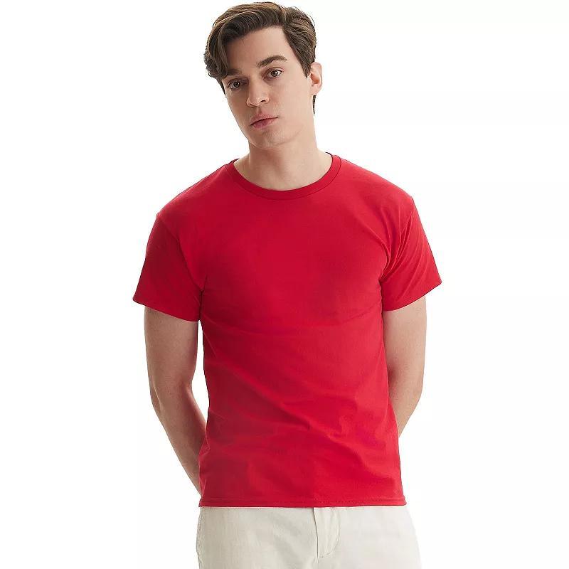 Mens Hanes Essentials 4-Pack Cotton T-Shirt Product Image