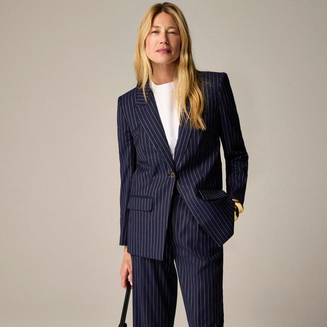 Collection Vivienne blazer in pinstripe Italian wool blend Product Image