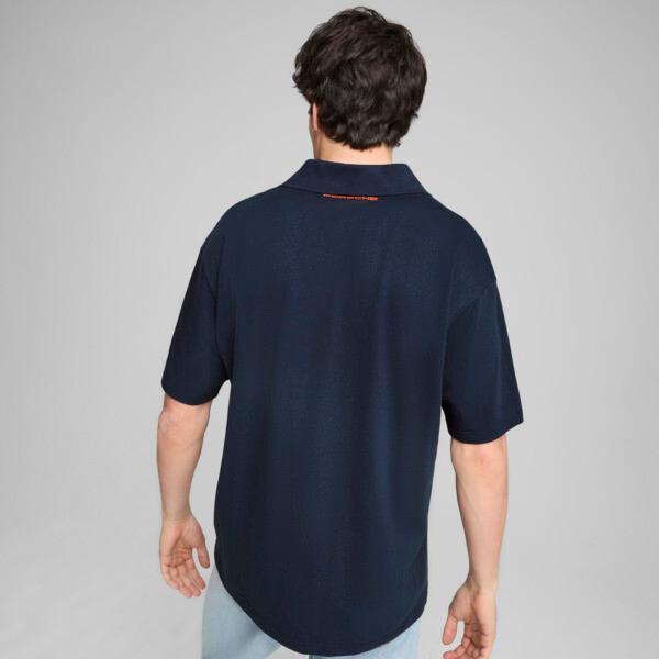 PUMA Porsche Legacy ESS Men's Polo Shirt in Dark Blue Product Image