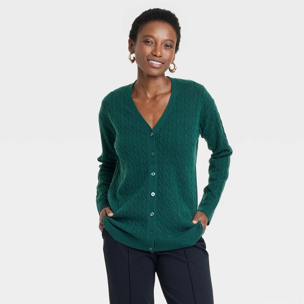 Womens Cable Cardigan - A New Day XS Product Image