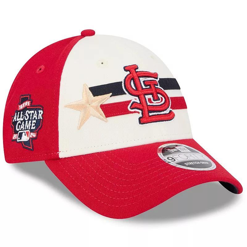 Mens New Era Cream/Red St. Louis Cardinals 2024 MLB All-Star Game 9FORTY Adjustable Hat Product Image