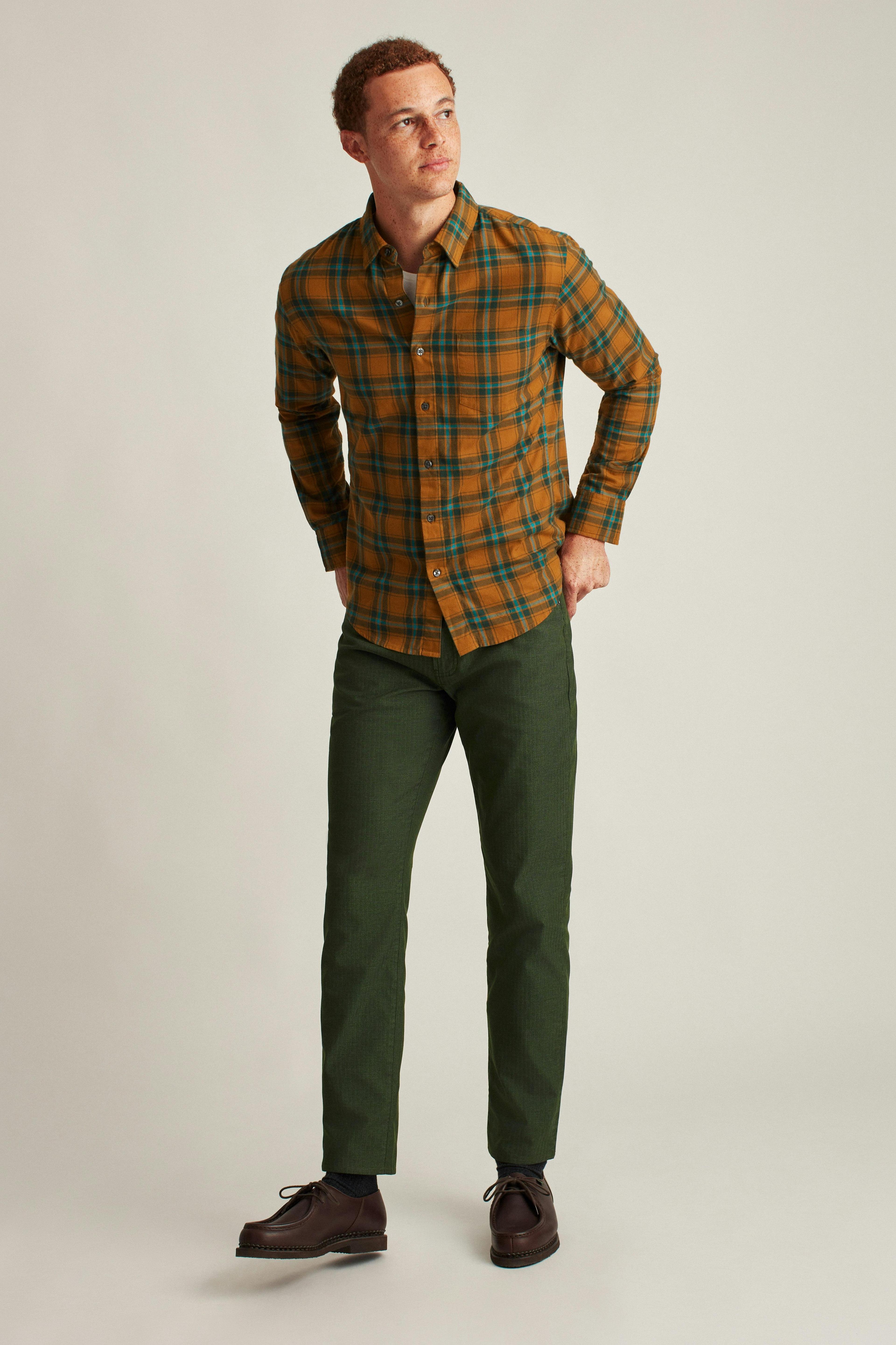 Herringbone 5-Pocket Pants Product Image