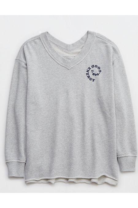 Aerie Wonder V-Neck Sweatshirt Women's product image