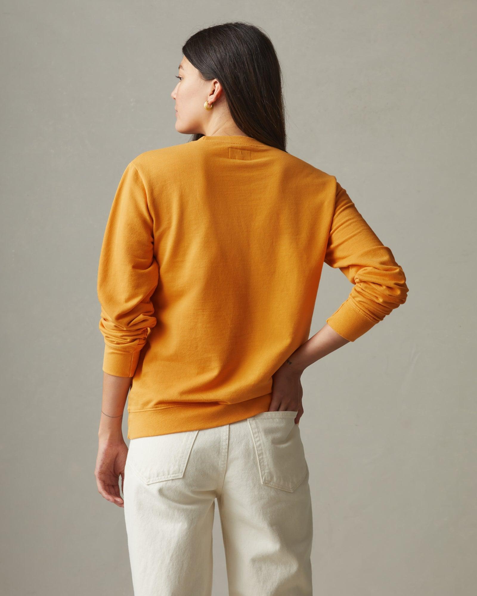 French Terry Crew Sweatshirt - Butterscotch Female Product Image