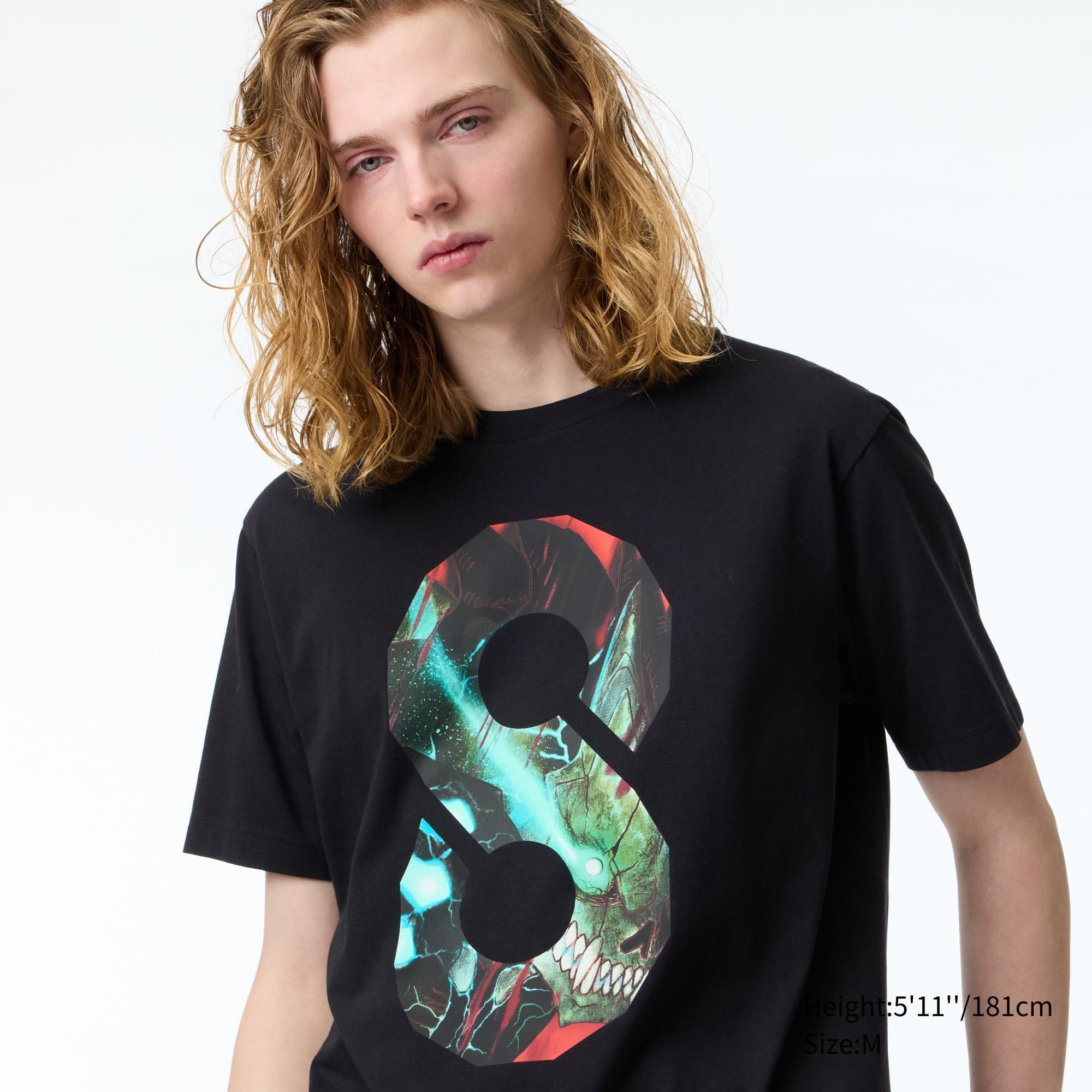 Mens Kaiju No.8 Ut (Short-Sleeve Graphic T-Shirt) Black XS UNIQLO US Product Image