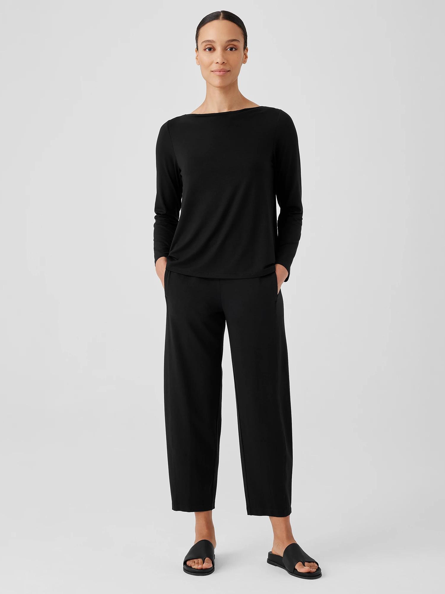 EILEEN FISHER Stretch Jersey Knit Lantern Pantfemale Product Image