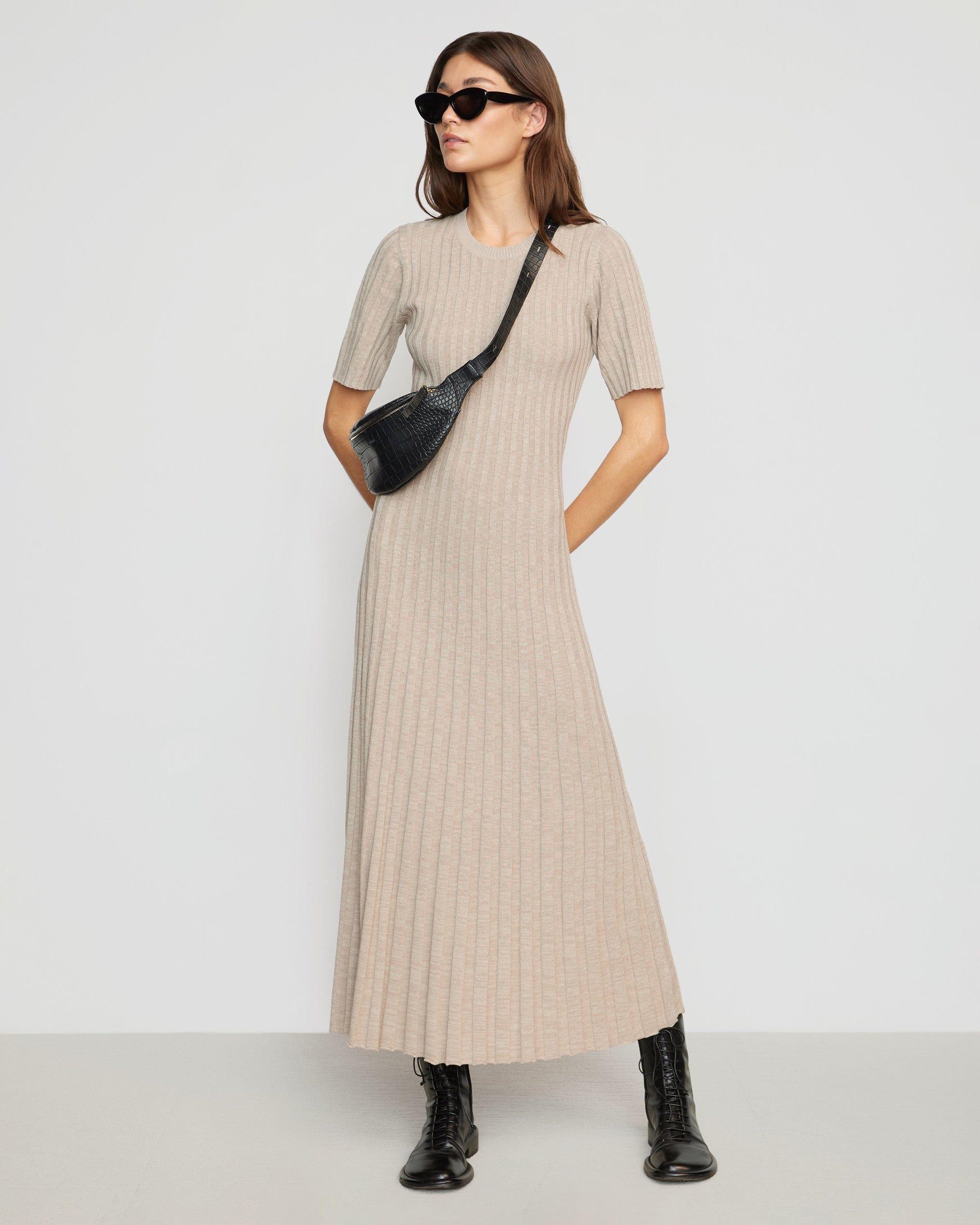 Fena Wide-Ribbed Sweater Dress Product Image