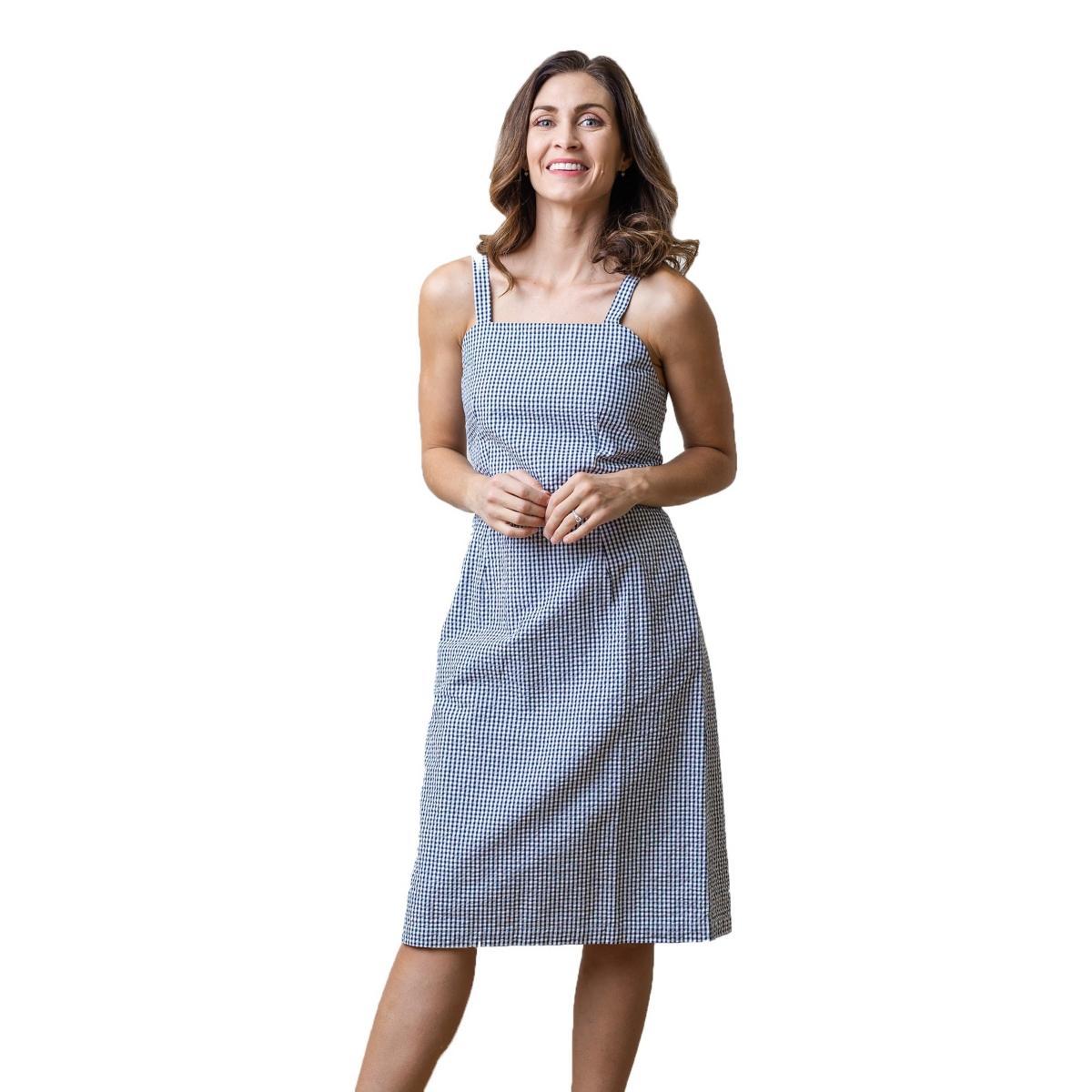 Hope & Henry Womens Seersucker Sheath Dress Product Image