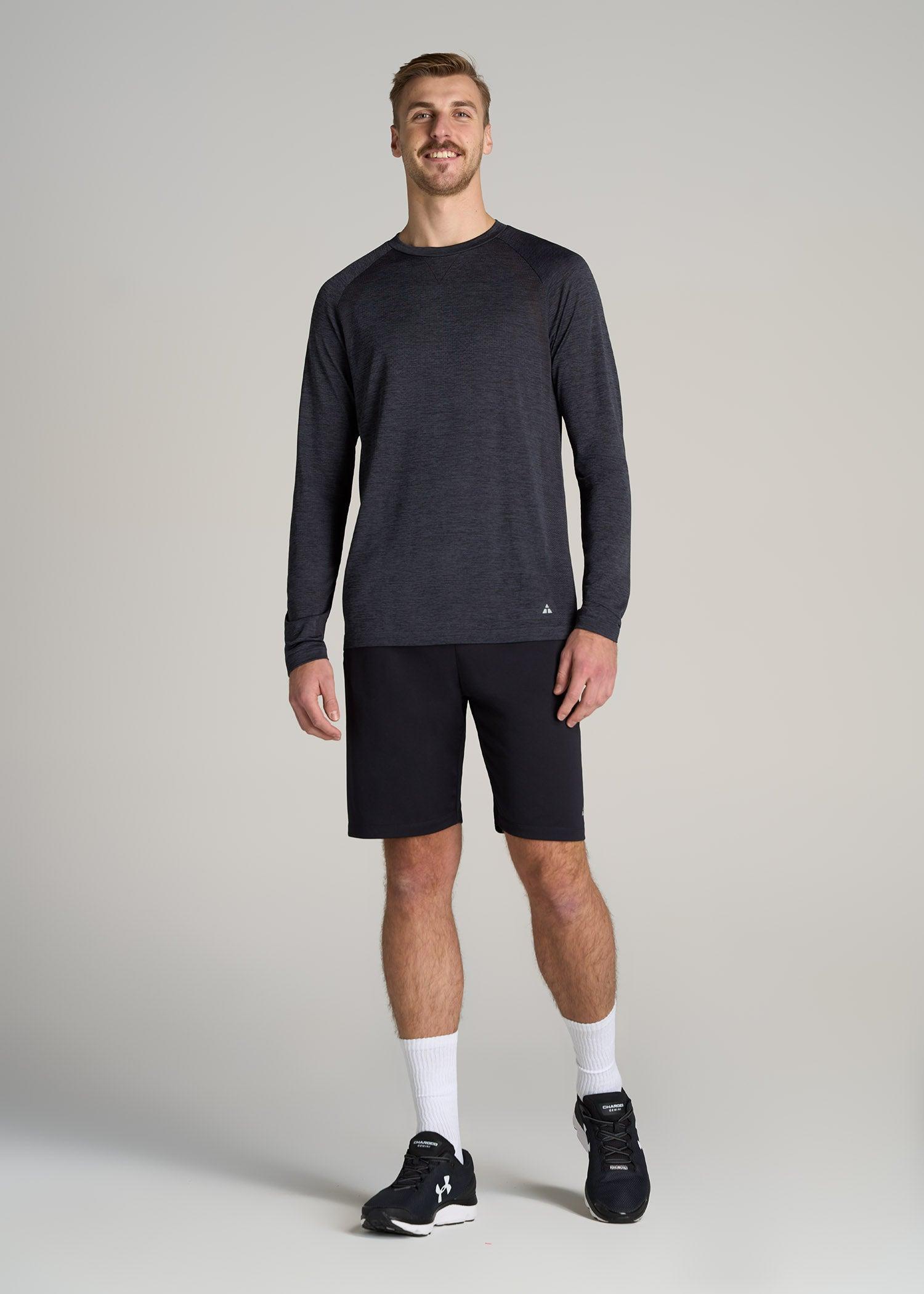 A.T. Performance MODERN-FIT Raglan Shirt for Tall Men in Charcoal Mix Product Image