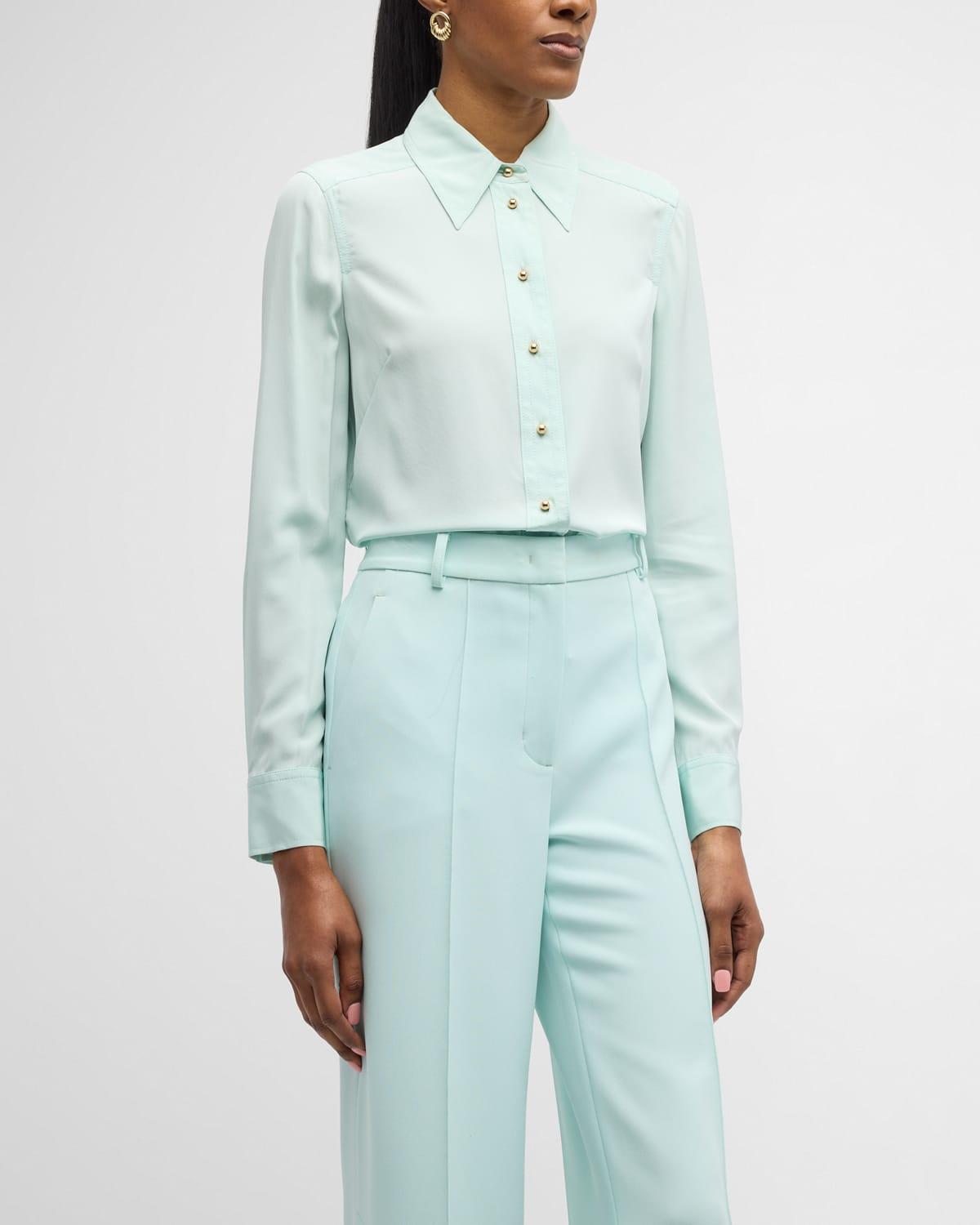 Womens Silk Crepe De Chine Shirt Product Image