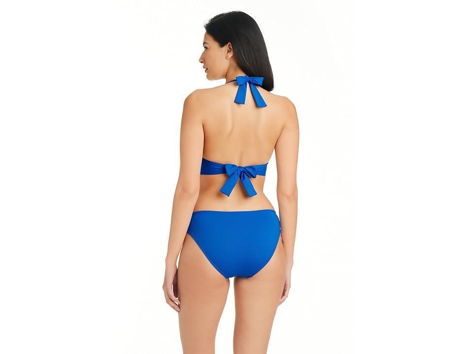 Bleu Rod Beattie Ring Master Banded Halter Top (Azure) Women's Swimsuits One Piece Product Image