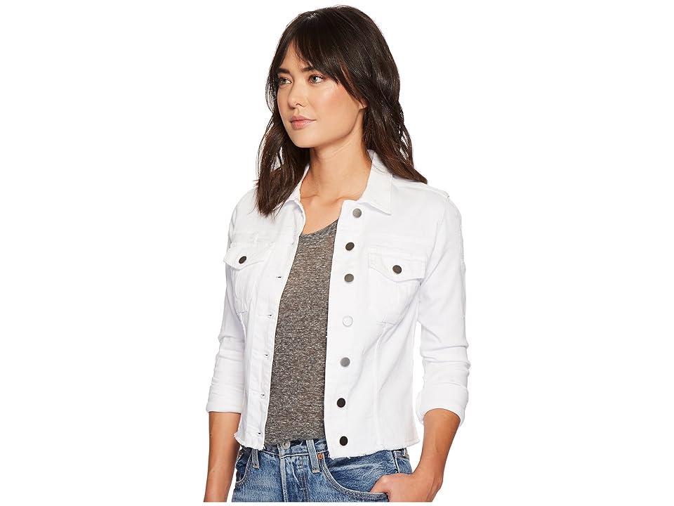 KUT from the Kloth Kara Jean Jacket (Optic ) Women's Clothing Product Image