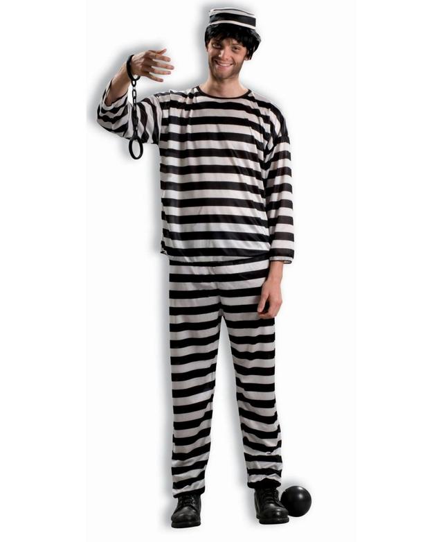 BuySeasons Mens Prisoner Adult Costume - Black Product Image