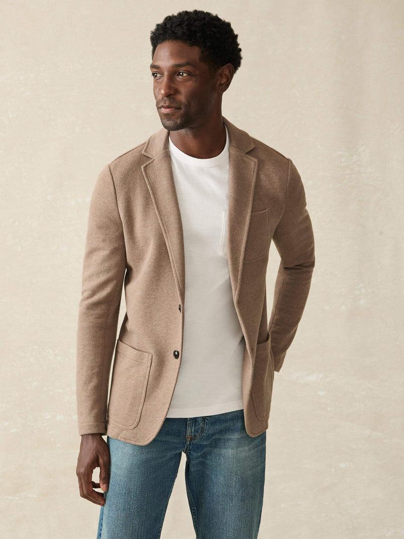 Inlet Knit Blazer - Walnut Melange product image