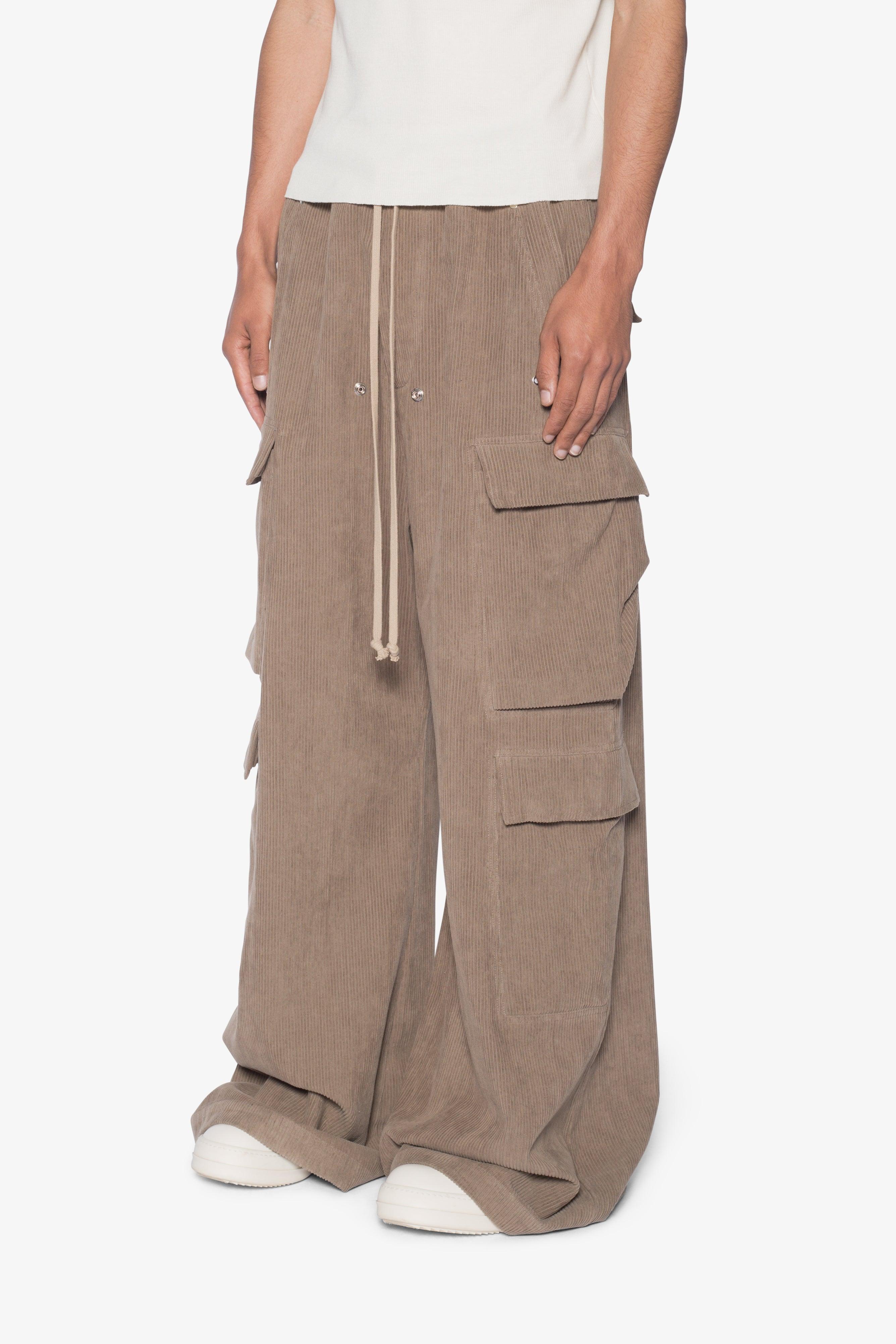 Corduroy Rave Double Cargo Pants - Olive Product Image