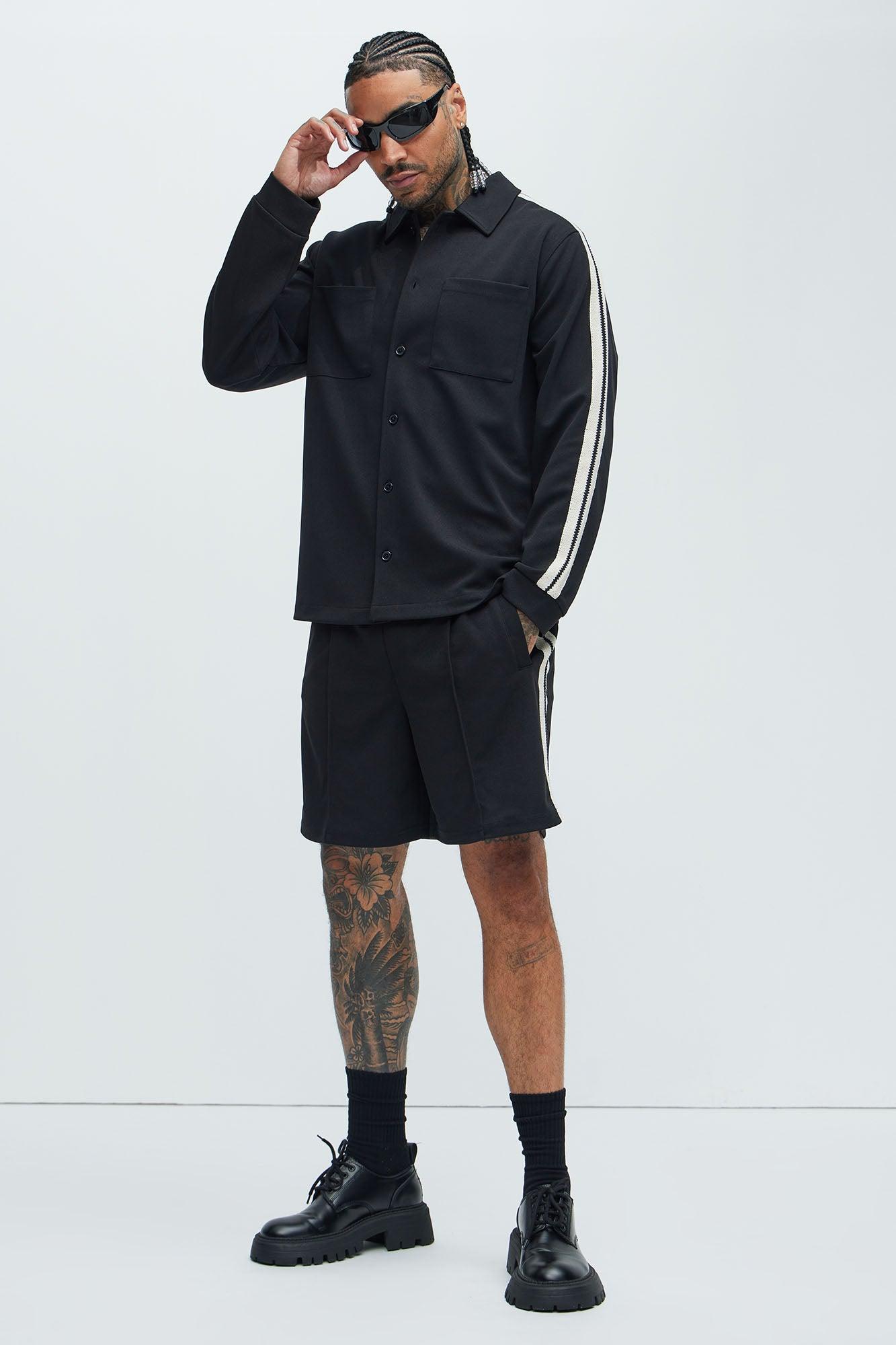 Dennis Pocket Knit Shirt - Black Product Image