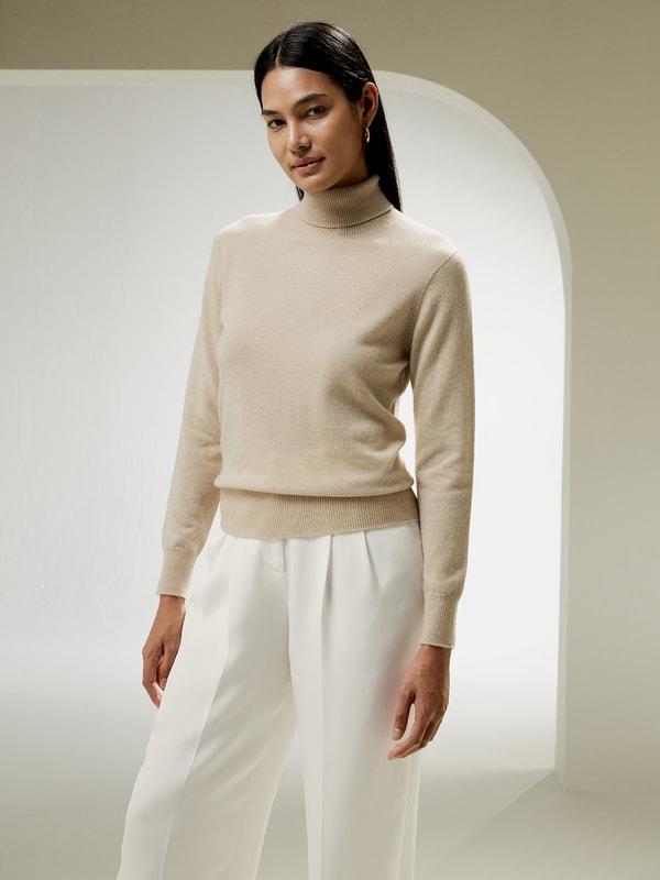 Pure Cashmere Turtleneck Sweater Product Image